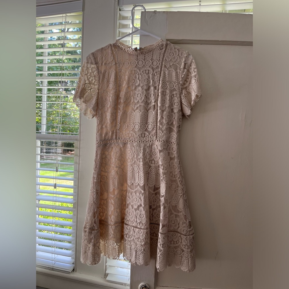 Cream Lace Dress